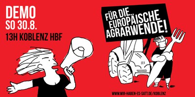 EU-Agrarminister*innenkonferenz in Koblenz: Demo für eine zukunftsfähige EU-Agrarreform EU-Agrarminister*innenkonferenz in Koblenz: Demo für eine zukunftsfähige EU-Agrarreform