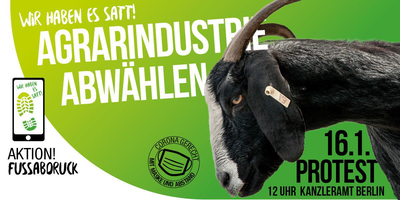 „Wir haben es satt!“-Protest: „Agrarindustrie abwählen!“ „Wir haben es satt!“-Protest: „Agrarindustrie abwählen!“