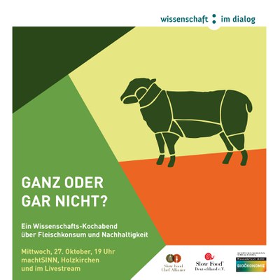 Wissenschaft kontrovers: Ganz oder gar nicht? Ein interaktiver Wissenschafts-Kochabend über Fleischkonsum & Nachhaltigkeit Wissenschaft kontrovers: Ganz oder gar nicht? Ein interaktiver Wissenschafts-Kochabend über Fleischkonsum & Nachhaltigkeit