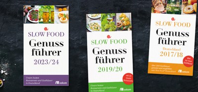 Das Warten hat ein Ende: Der neue »Slow Food Genussführer 2023/24« ist da. Das Warten hat ein Ende: Der neue »Slow Food Genussführer 2023/24« ist da.