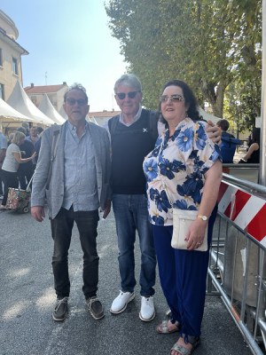 Cheese Bra 2025: (links) Klaus Jacobi Convivium Osnabrück, (Mitte) Dr. Rupert Ebner und Ulrike Höller (rechts) Vorstand Slow Food Deutschland (c) Rupert Ebner