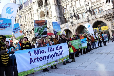 Umzug zum Volksbegehren Artenvielfalt