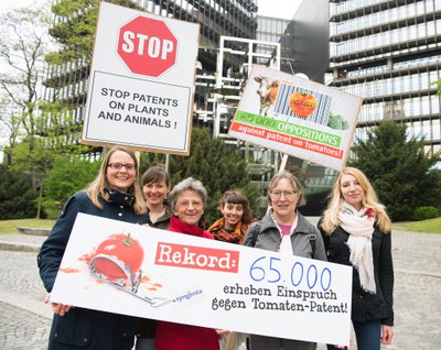 Protest gegen Syngenta Patent auf Tomaten