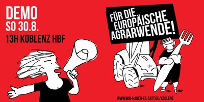 EU-Agrarminister*innenkonferenz in Koblenz: Demo für eine zukunftsfähige EU-Agrarreform
