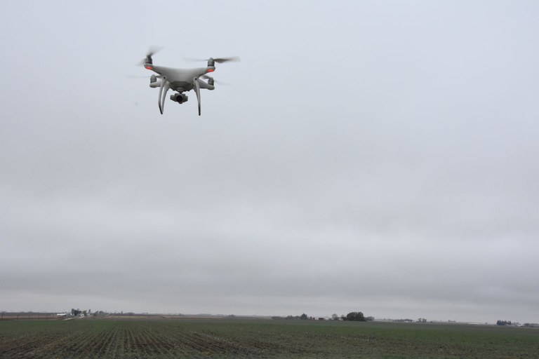 Drohne kommt in der Landwirtschaft zum Einsatz (c) M.Kunz
