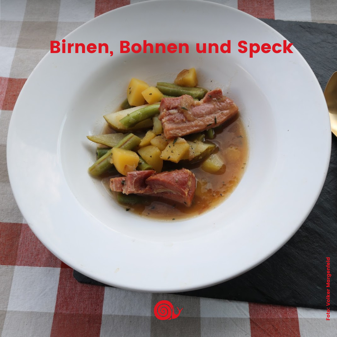 Neues aus der Dienstagsküche: Birnen, Bohnen und Speck — Slow Food ...