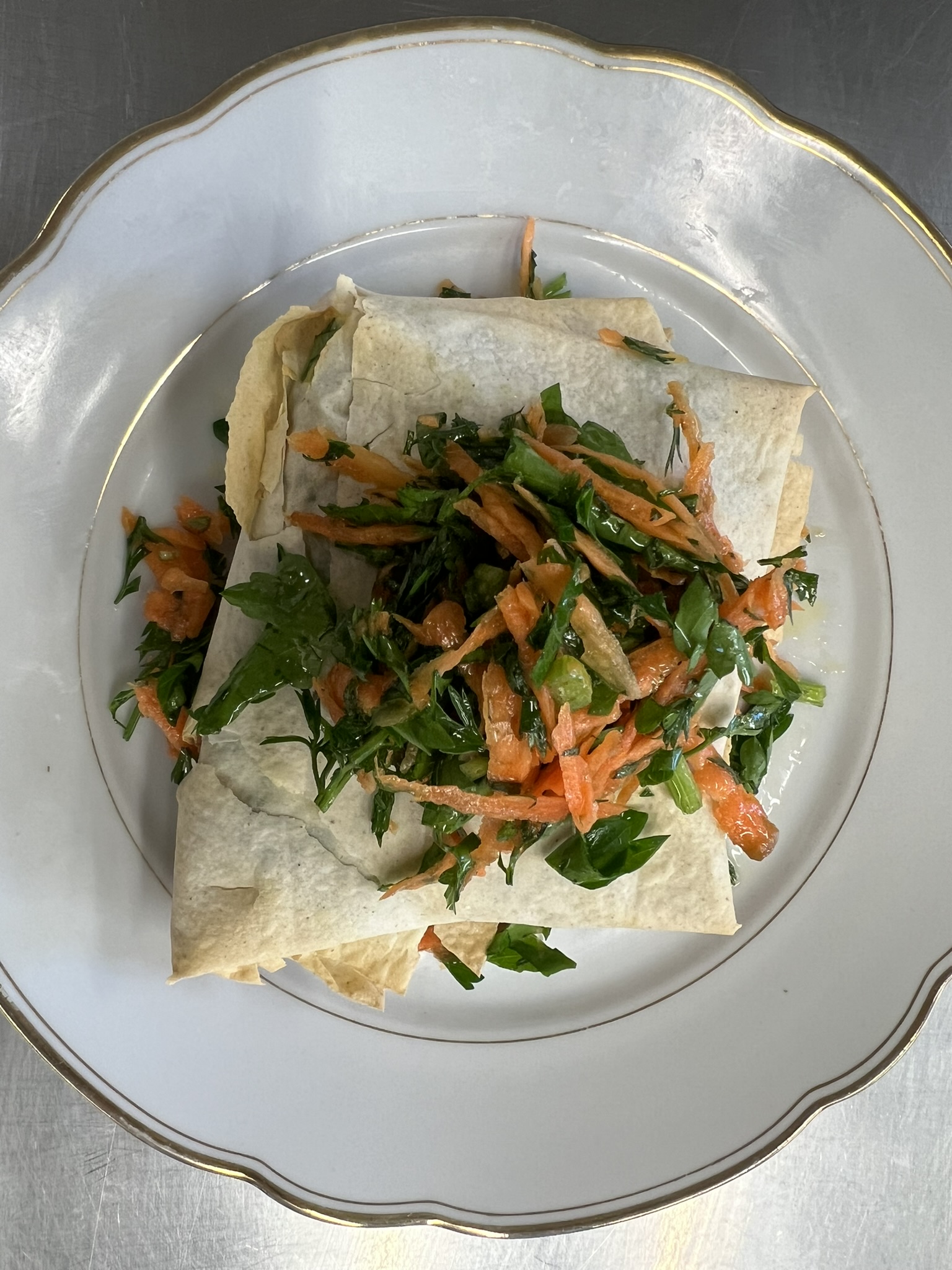 Neues aus der Dienstagsküche: Brik mit Möhren-Petersiliensalat — Slow ...