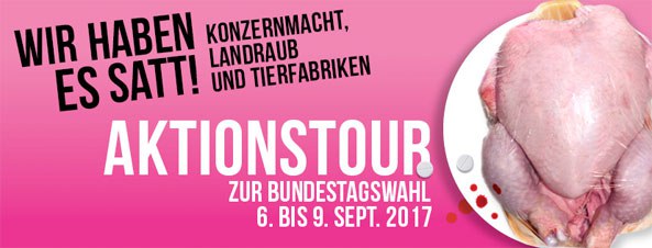 Wir haben es satt Aktionstour zur Bundestagswahl