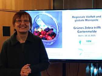 Grünes Zebra trifft Gartenmelde