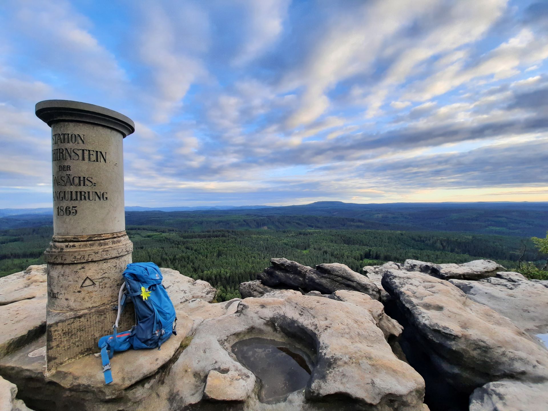 Wanderung auf den Gipfel der Sächsischen Schweiz