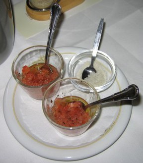 Tomaten - Olivenöl - Meersalz