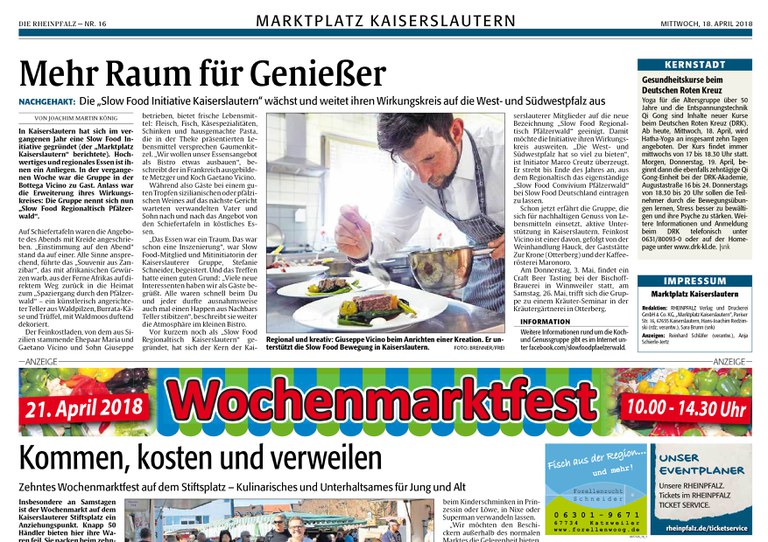 Slow Food Presse - DIE RHEINPFALZ bei Unterstützer Vicino.jpg