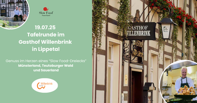 🍽 Genuss im Dreiklang – Slow-Food-Abend bei Gasthof Willenbrink