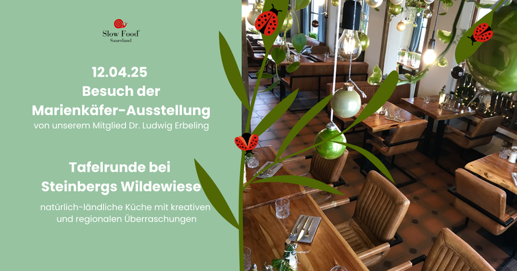 🐞 Samstag, 12. April 2025 – Exklusive Führung durch die Marienkäfer-Ausstellung & gemeinsames Mittagessen