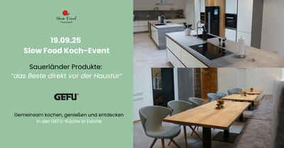 Koch-Mitmach-Event bei GEFU - Sauerländer Produkte das beste dirket vor der Haustür