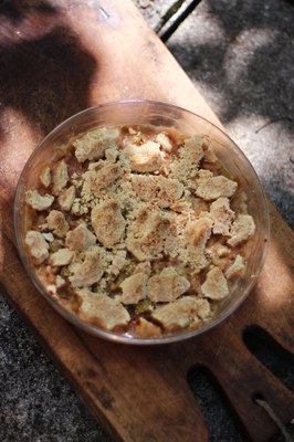 Rhabarber-Crumble Rhabarber-Crumble