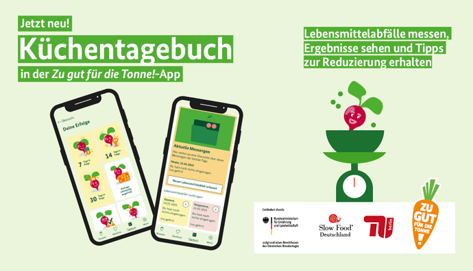 Das digitale Küchentagebuch in der ZgfdT!-App