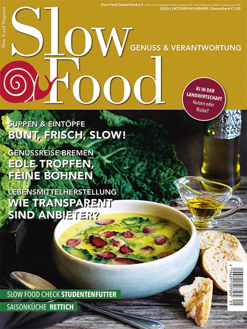 Cover Slow Food Magazin 05/2026 (c) oekom Verlag