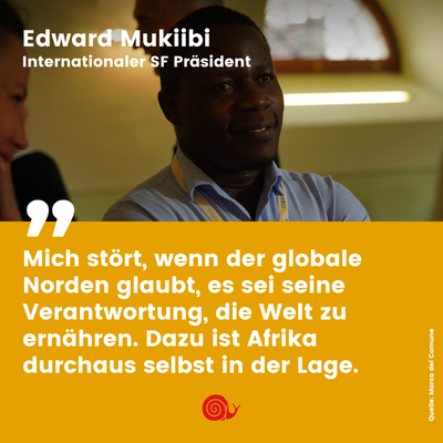 Slow Food Präsident Edward Mukiibi im Interview